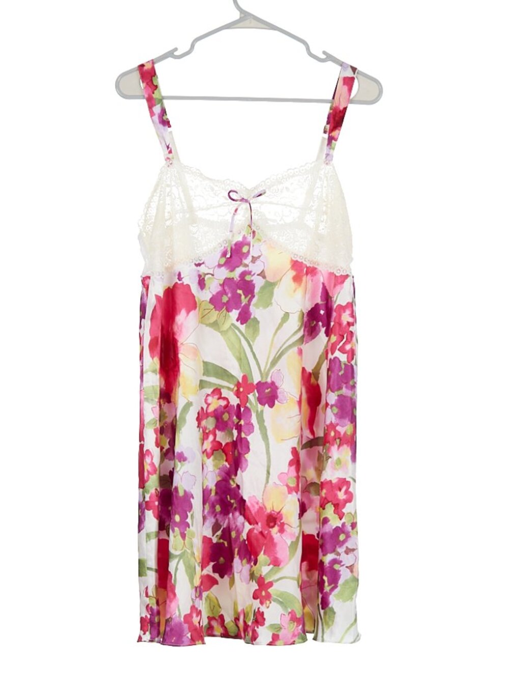 Vintage y2k Floral Slip Lace Babydoll Nightie Coquette Women's 1X